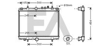 EACLIMA 31R55091 - Diámetro de salida 1 [mm]: 42<br>Calidad: ALTERNATIVO<br>Diámetro de entrada 1 [mm]: 32<br>Tipo radiador: Aletas refrigeración unidas mecánicamente<br>Técnica conexión: Conexi�n r�pida<br>Profundidad de red [mm]: 24<br>Longitud de red [mm]: 378<br>Ancho de red [mm]: 555<br>Material: Aluminio<br>Material: Plástico<br>