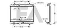 EACLIMA 31R55116 - Radiador, refrigeración del motor