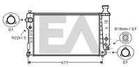 EACLIMA 31R55070 - Radiador, refrigeración del motor