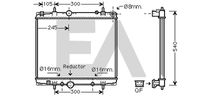 EACLIMA 31R55113 - Radiador, refrigeración del motor