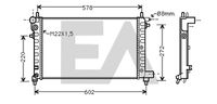 EACLIMA 31R55032 - Radiador, refrigeración del motor