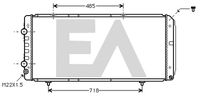 EACLIMA 31R55034 - Radiador, refrigeración del motor