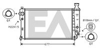 EACLIMA 31R55072 - Radiador, refrigeración del motor