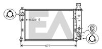 EACLIMA 31R55073 - Radiador, refrigeración del motor