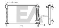 EACLIMA 31R55086 - Radiador, refrigeración del motor