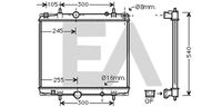 EACLIMA 31R55102 - Radiador, refrigeración del motor