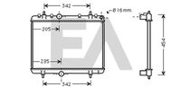 EACLIMA 31R55125 - Radiador, refrigeración del motor