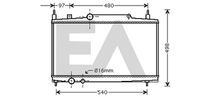 EACLIMA 31R55099 - Radiador, refrigeración del motor