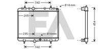 EACLIMA 31R55105 - Radiador, refrigeración del motor