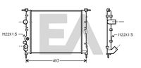 EACLIMA 31R60105 - Radiador, refrigeración del motor