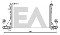 EACLIMA 31R60159 - Diámetro de salida 1 [mm]: 24<br>Calidad: ALTERNATIVO<br>Diámetro de entrada 1 [mm]: 24<br>Tipo radiador: Aletas refrigeración soldadas<br>Restricción de fabricante: BEHR<br>Profundidad de red [mm]: 26<br>Longitud de red [mm]: 710<br>Ancho de red [mm]: 119<br>Material: Aluminio<br>Material: Plástico<br>