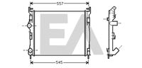 EACLIMA 31R60141 - Clase de caja de cambios: para caja de cambios manual<br>Equipamiento de vehículo: para vehículos con climatizador<br>para OE N°: 7700430784<br>Material: Plástico<br>Material: Aluminio<br>Longitud de red [mm]: 480<br>Ancho de red [mm]: 414<br>Profundidad de red [mm]: 26<br>