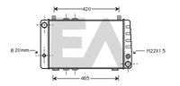 EACLIMA 31R61002 - Radiador, refrigeración del motor