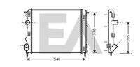 EACLIMA 31R60124 - Radiador, refrigeración del motor