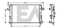 EACLIMA 31R60151 - Diámetro de salida 1 [mm]: 32<br>Calidad: ALTERNATIVO<br>Diámetro de entrada 1 [mm]: 32<br>Tipo radiador: Aletas refrigeración unidas mecánicamente<br>Restricción de fabricante: BEHR<br>Profundidad de red [mm]: 34<br>Longitud de red [mm]: 675<br>Ancho de red [mm]: 415<br>Material: Aluminio<br>Material: Plástico<br>