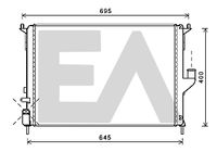 EACLIMA 31R60157 - Radiador, refrigeración del motor