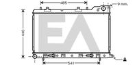 EACLIMA 31R68027 - Radiador, refrigeración del motor