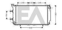 EACLIMA 31R68010 - Radiador, refrigeración del motor