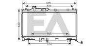 EACLIMA 31R68050 - Radiador, refrigeración del motor