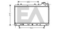 EACLIMA 31R68009 - Radiador, refrigeración del motor