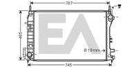 EACLIMA 31R54128 - Radiador, refrigeración del motor