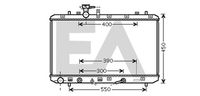 EACLIMA 31R69082 - Diámetro de salida 1 [mm]: 34<br>Calidad: ALTERNATIVO<br>Diámetro de entrada 1 [mm]: 34<br>Tipo radiador: Aletas refrigeración soldadas<br>Restricción de fabricante: DENSO<br>Profundidad de red [mm]: 26<br>Longitud de red [mm]: 377<br>Ancho de red [mm]: 718<br>Material: Aluminio<br>Material: Plástico<br>