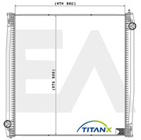 EACLIMA 31R63005T - Radiador, refrigeración del motor