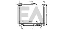 EACLIMA 31R69040 - Radiador, refrigeración del motor