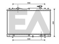 EACLIMA 31R69061 - Diámetro de salida 1 [mm]: 34<br>Calidad: Premium<br>Diámetro de entrada 1 [mm]: 34<br>Tipo radiador: Aletas refrigeración soldadas<br>Restricción de fabricante: DENSO<br>Profundidad de red [mm]: 16<br>Longitud de red [mm]: 399<br>Ancho de red [mm]: 731<br>Material: Aluminio<br>Material: Plástico<br>