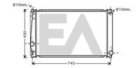 EACLIMA 31R71207 - Radiador, refrigeración del motor