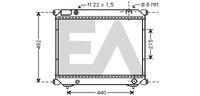 EACLIMA 31R69073 - Radiador, refrigeración del motor