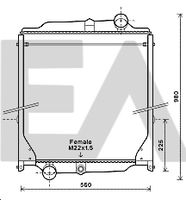 EACLIMA 31R76016 - Radiador, refrigeración del motor