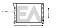 EACLIMA 31R77039 - Radiador, refrigeración del motor