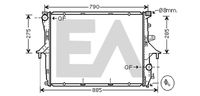 EACLIMA 31R77051 - Diámetro de salida 1 [mm]: 38<br>Calidad: Premium<br>Diámetro de entrada 1 [mm]: 38<br>Tipo radiador: Aletas refrigeración soldadas<br>Técnica conexión: Conexi�n r�pida<br>Restricción de fabricante: BEHR<br>Profundidad de red [mm]: 44<br>Longitud de red [mm]: 711<br>Ancho de red [mm]: 545<br>Material: Aluminio<br>Material: Plástico<br>