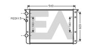 EACLIMA 31R77043 - Radiador, refrigeración del motor