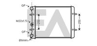 EACLIMA 31R77044 - Radiador, refrigeración del motor