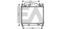 EACLIMA 31R71317 - Radiador, refrigeración del motor