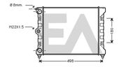 EACLIMA 31R77071 - Radiador, refrigeración del motor