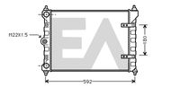 EACLIMA 31R77077 - Radiador, refrigeración del motor