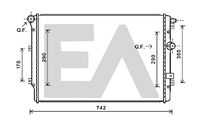 EACLIMA 31R77124 - Radiador, refrigeración del motor