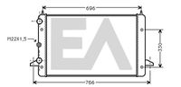 EACLIMA 31R77095 - Radiador, refrigeración del motor