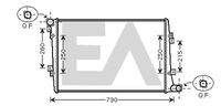 EACLIMA 31R77115 - Radiador, refrigeración del motor