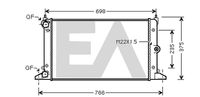 EACLIMA 31R77103 - Radiador, refrigeración del motor