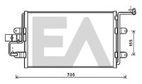 EACLIMA 30C02007 - Condensador, aire acondicionado