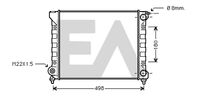 EACLIMA 31R77072 - Radiador, refrigeración del motor