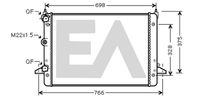 EACLIMA 31R77102 - Radiador, refrigeración del motor