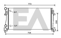 EACLIMA 31R77128 - Diámetro de salida 1 [mm]: 32,3<br>Calidad: ALTERNATIVO<br>Diámetro de entrada 1 [mm]: 32,3<br>Tipo radiador: Aletas refrigeración unidas mecánicamente<br>Técnica conexión: Conexi�n r�pida<br>Restricción de fabricante: VALEO<br>Profundidad de red [mm]: 24<br>Longitud de red [mm]: 651<br>Ancho de red [mm]: 407<br>Material: Aluminio<br>Material: Plástico<br>