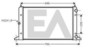 EACLIMA 31R77094 - Radiador, refrigeración del motor