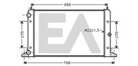 EACLIMA 31R77113 - Radiador, refrigeración del motor