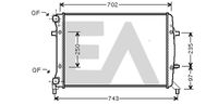 EACLIMA 31R77116 - Radiador, refrigeración del motor